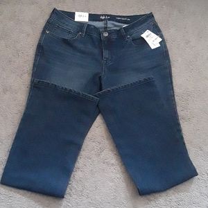 Style &co blue Low Rise Curvy Fit bootleg Cut Jean